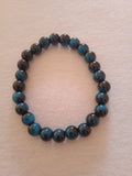 bracelet mixte bleu vert turquoise protection