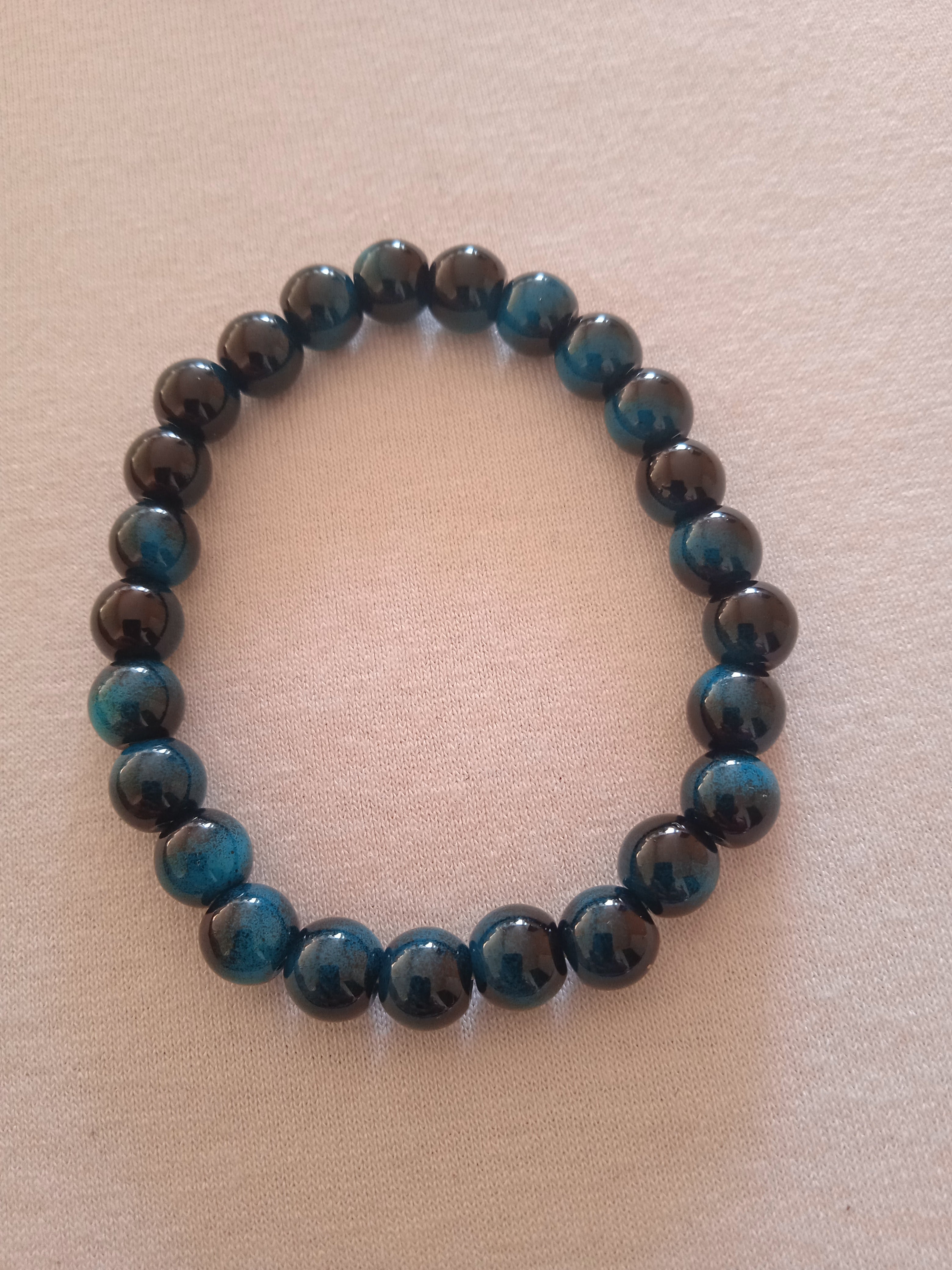 bracelet mixte bleu vert turquoise protection