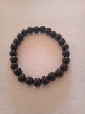 bracelet mixte perles noir