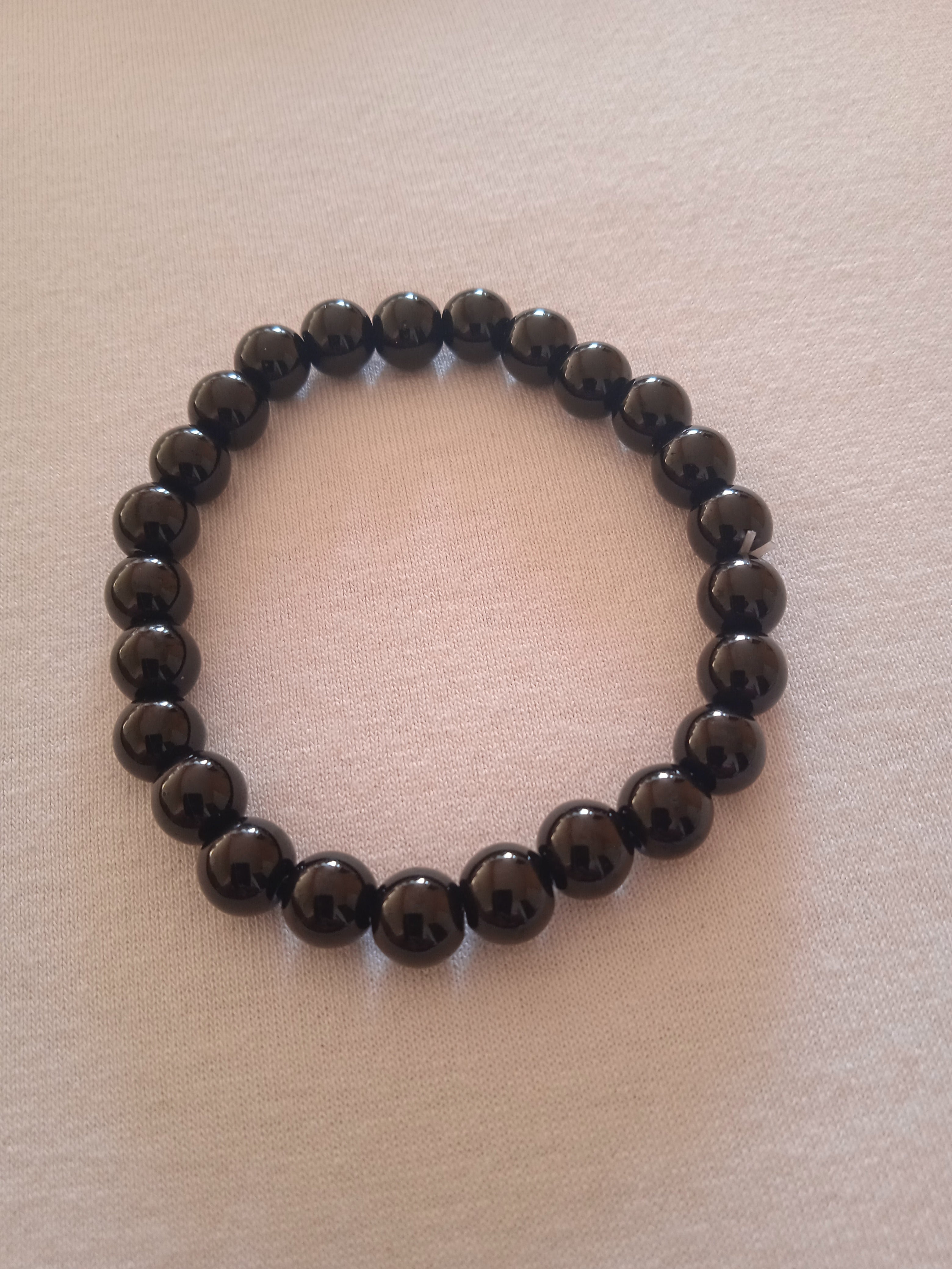 bracelet mixte perles noir