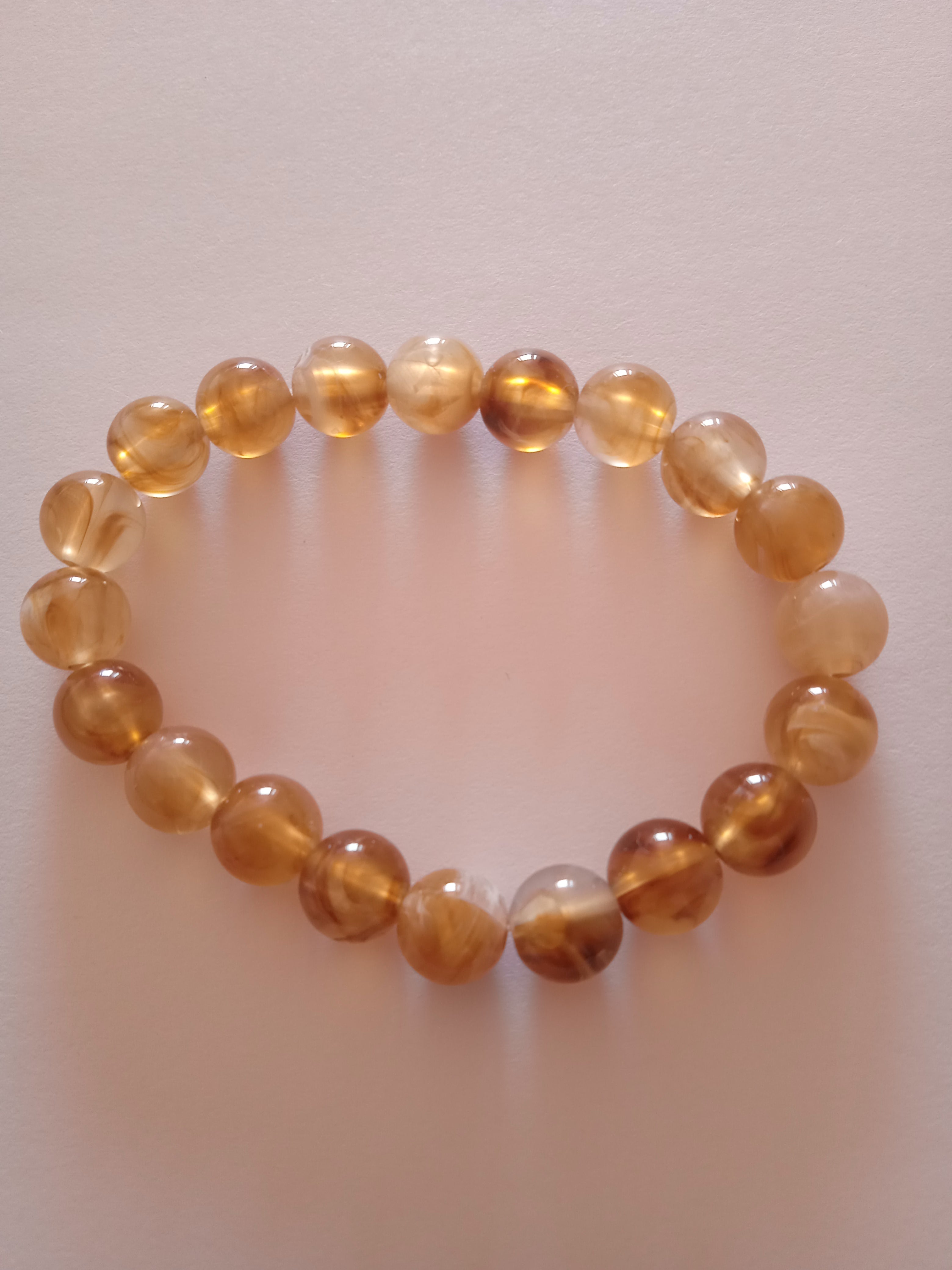 bracelet femme oeil de dragon jaune protection