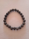 bracelet femme perles gris labradorite extensible