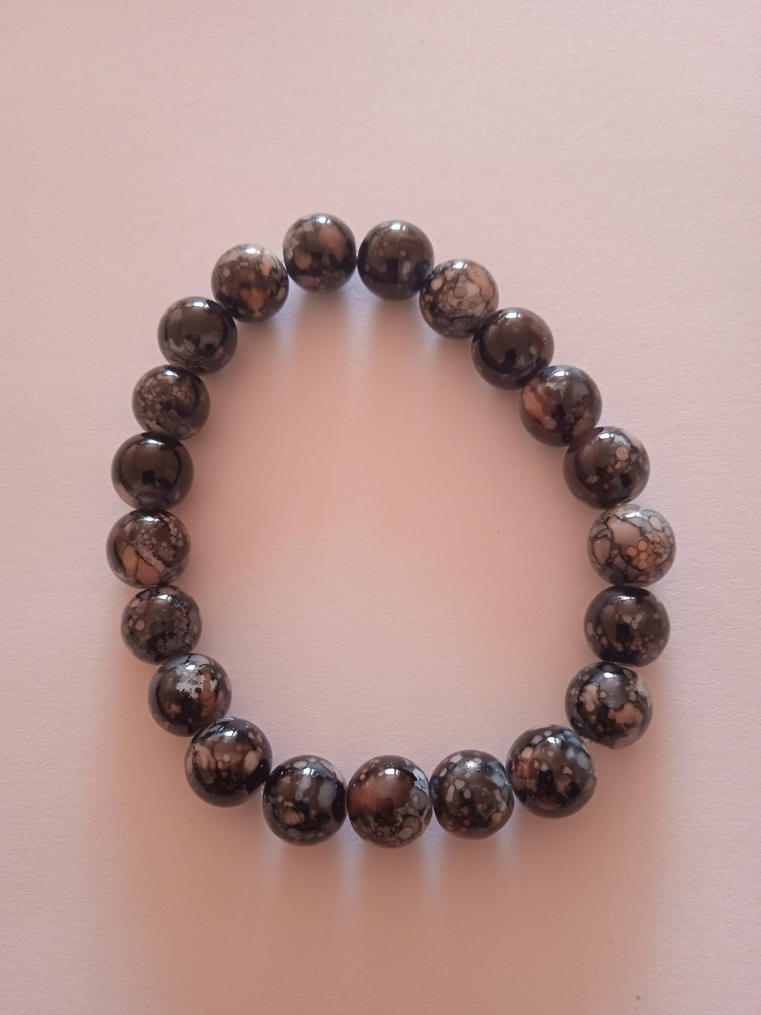 bracelet mixte pierre agate oeil de dragon vert protection