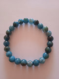 bracelet femme perles oeil de tigre protection bleu turquoise