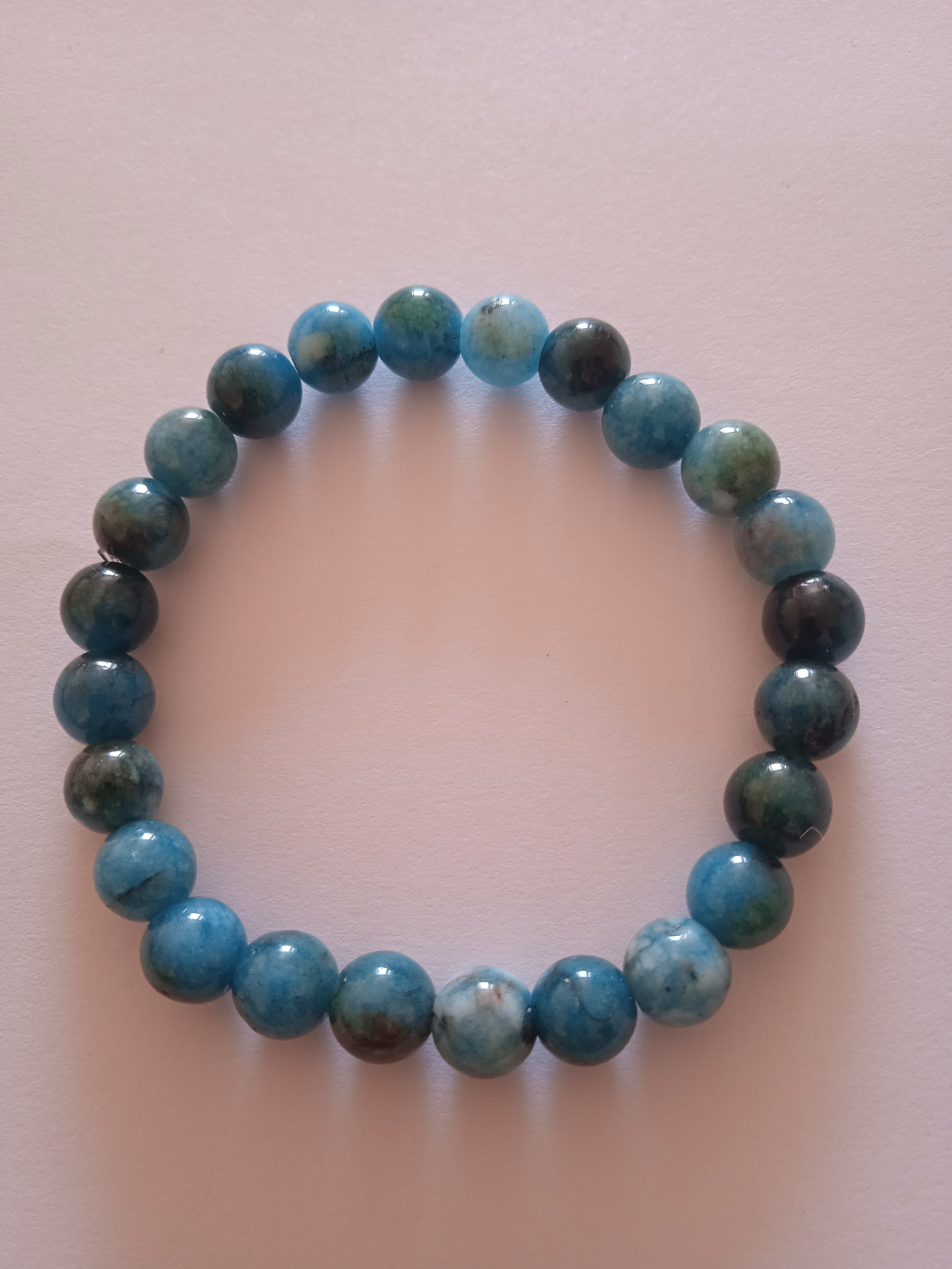 bracelet femme perles oeil de tigre protection bleu turquoise