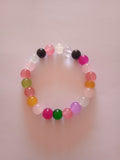 bracelet multicolore oeil noir de dragon protection