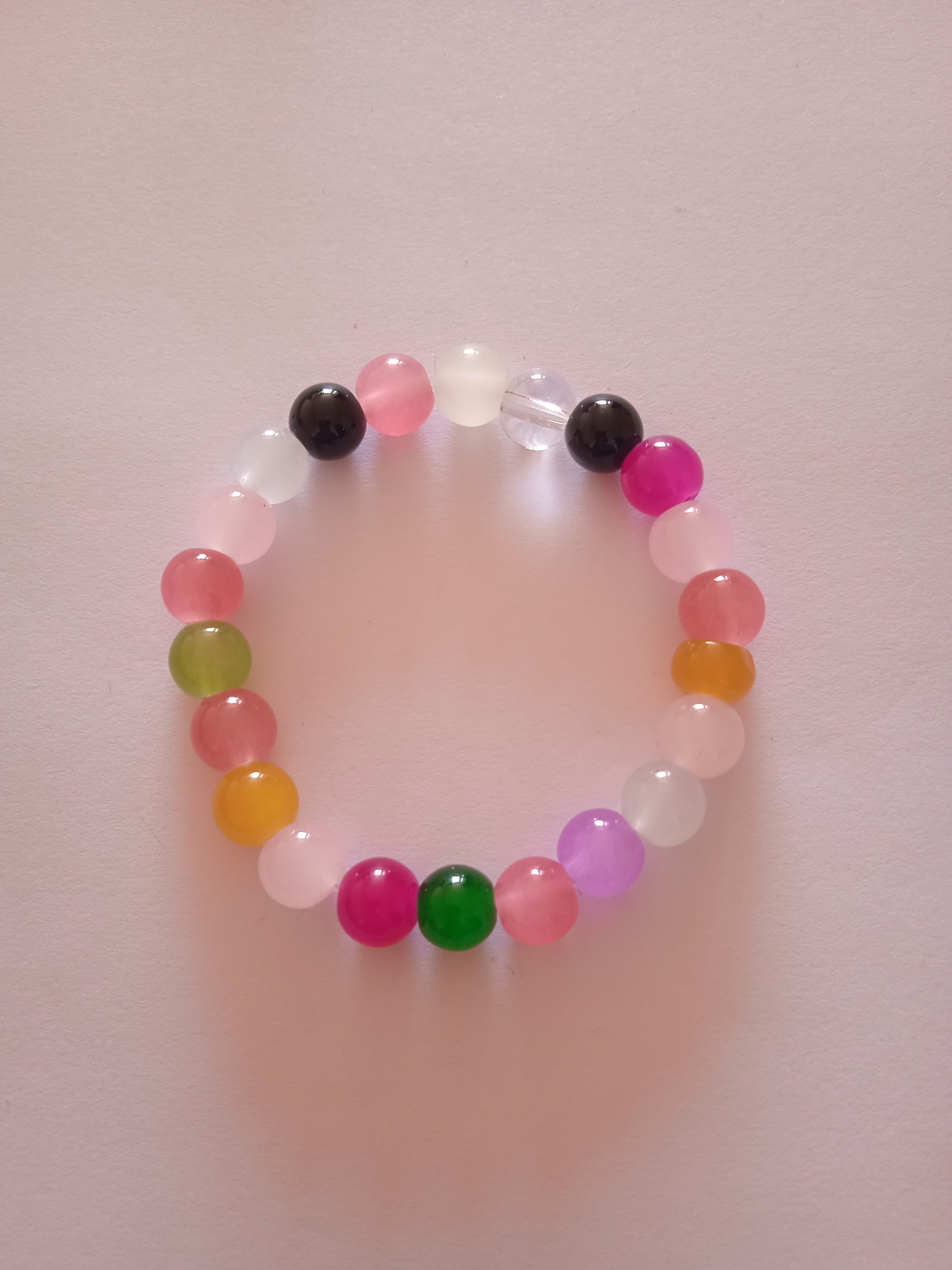 bracelet multicolore oeil noir de dragon protection