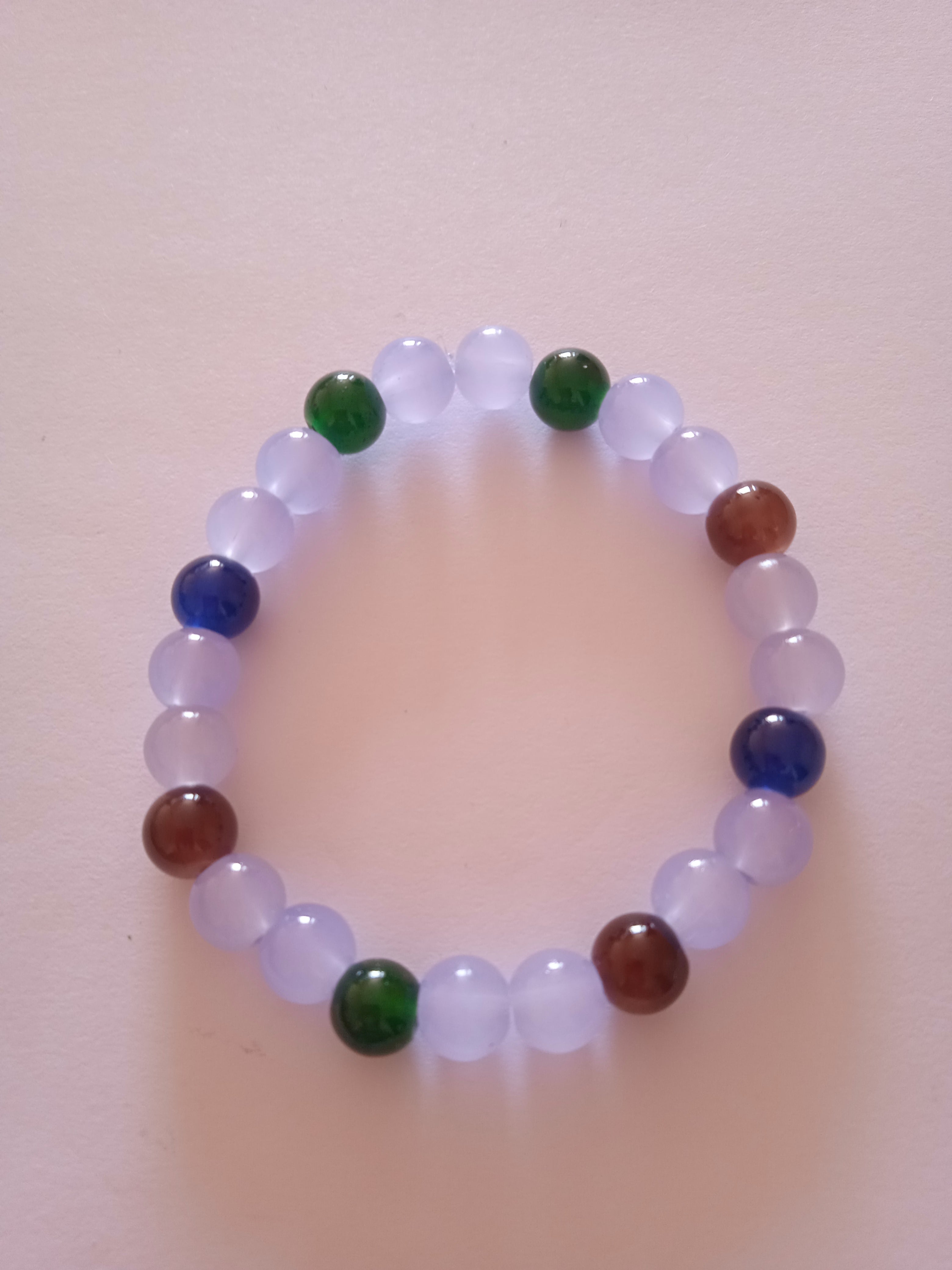 bracelet perle violet oeil de tigre protection