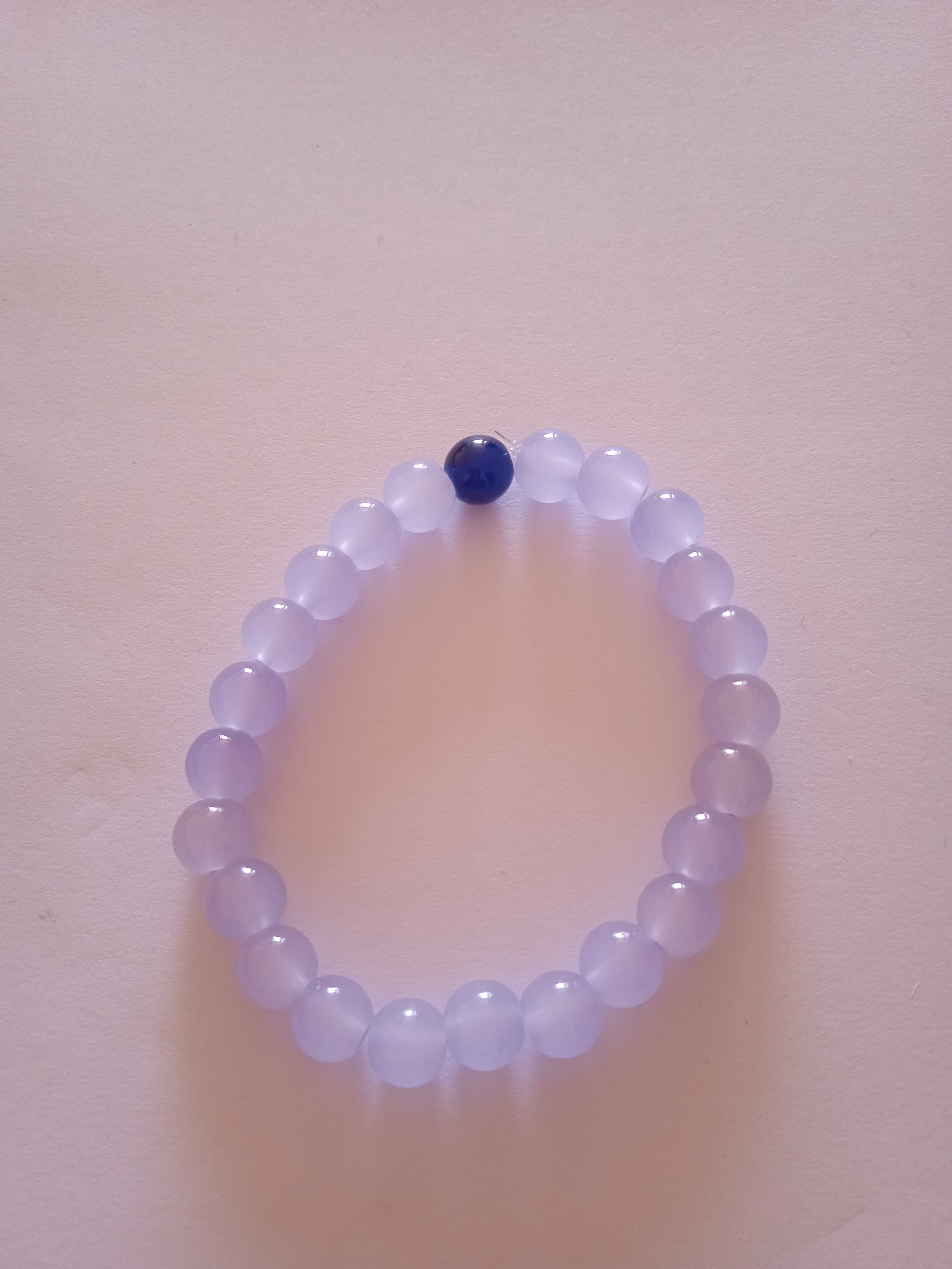 bracelet perle violet & bleu