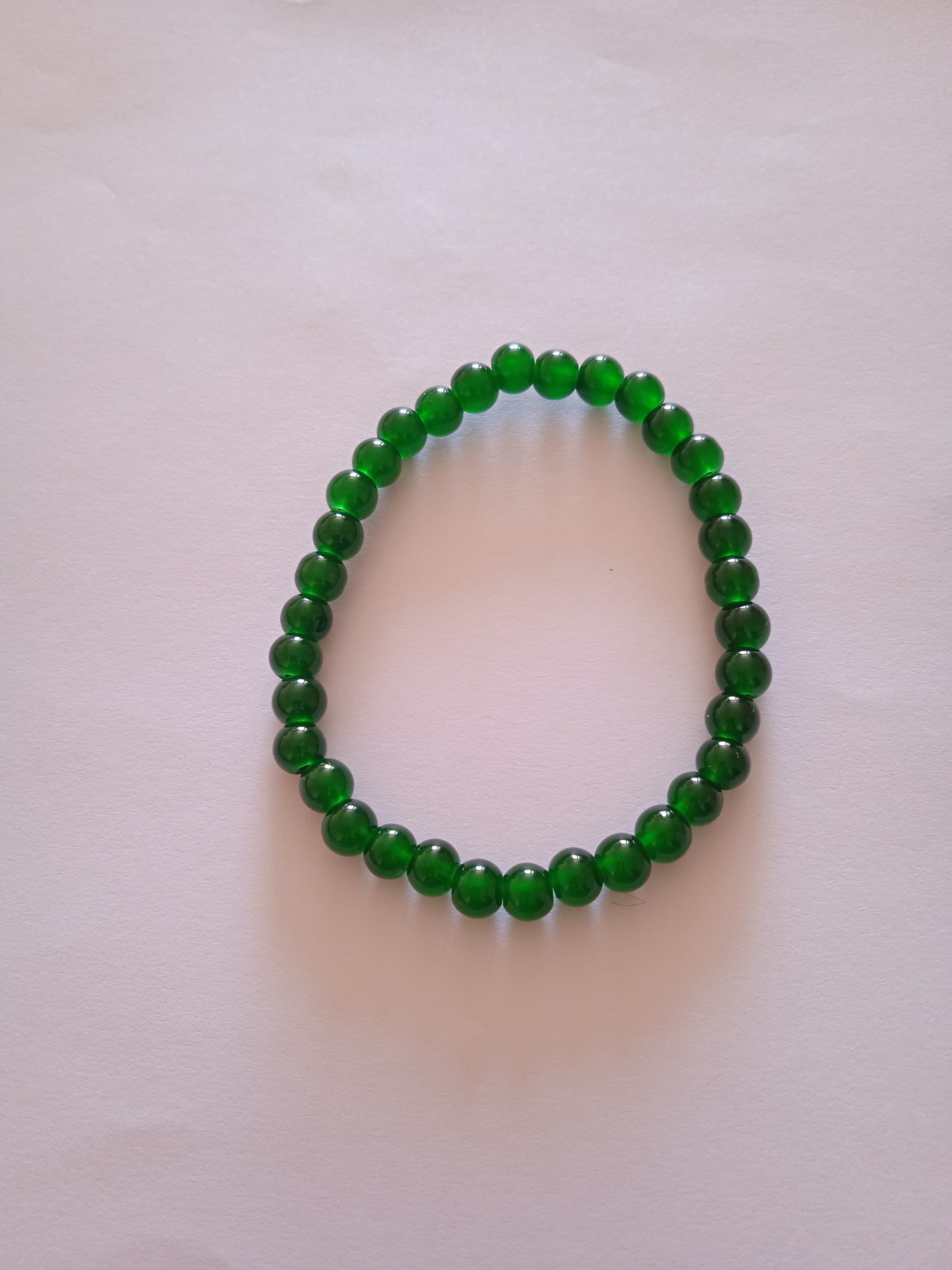 bracelet perles Jade vert protecton