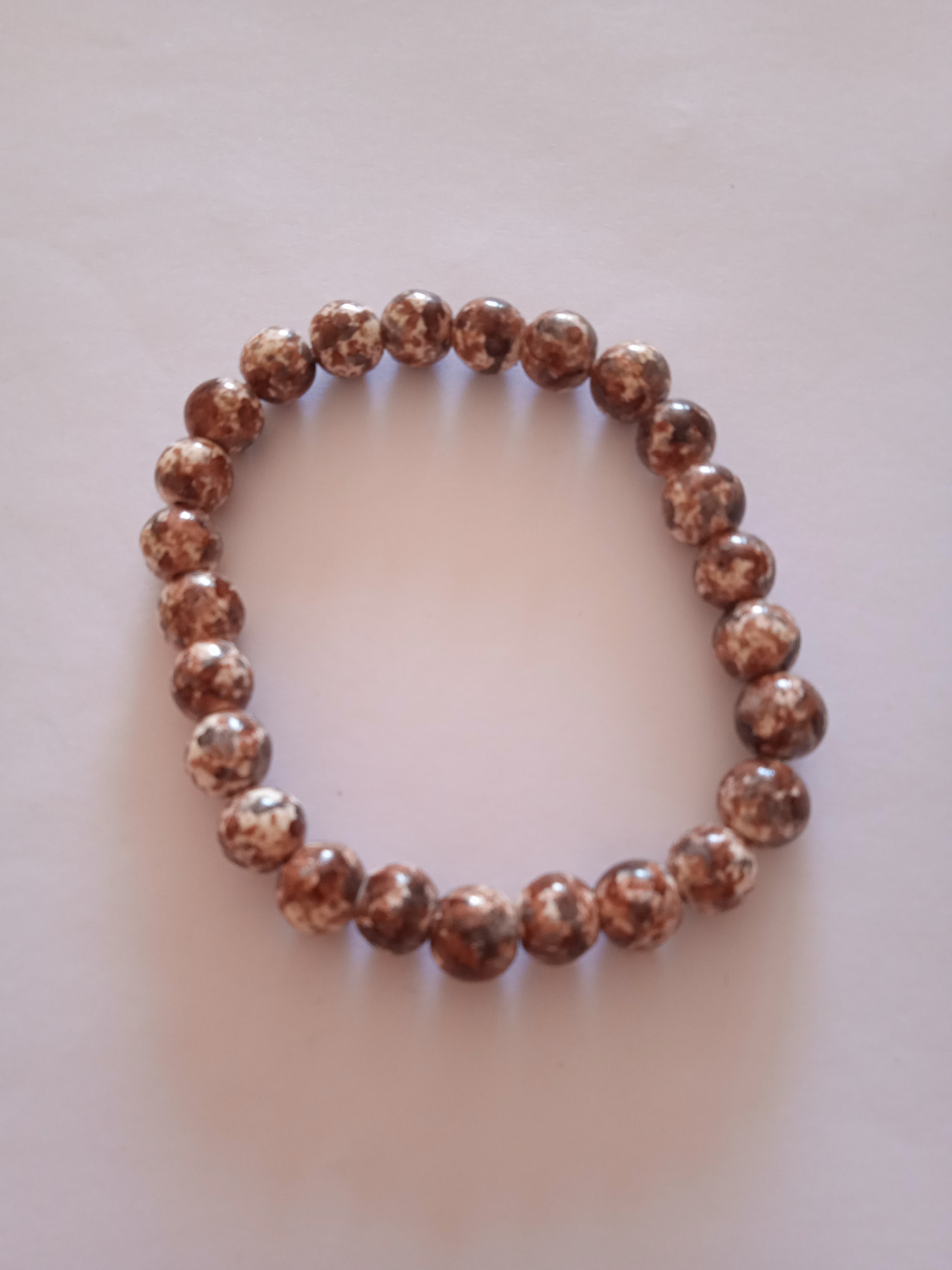 bracelet perle café sérénité