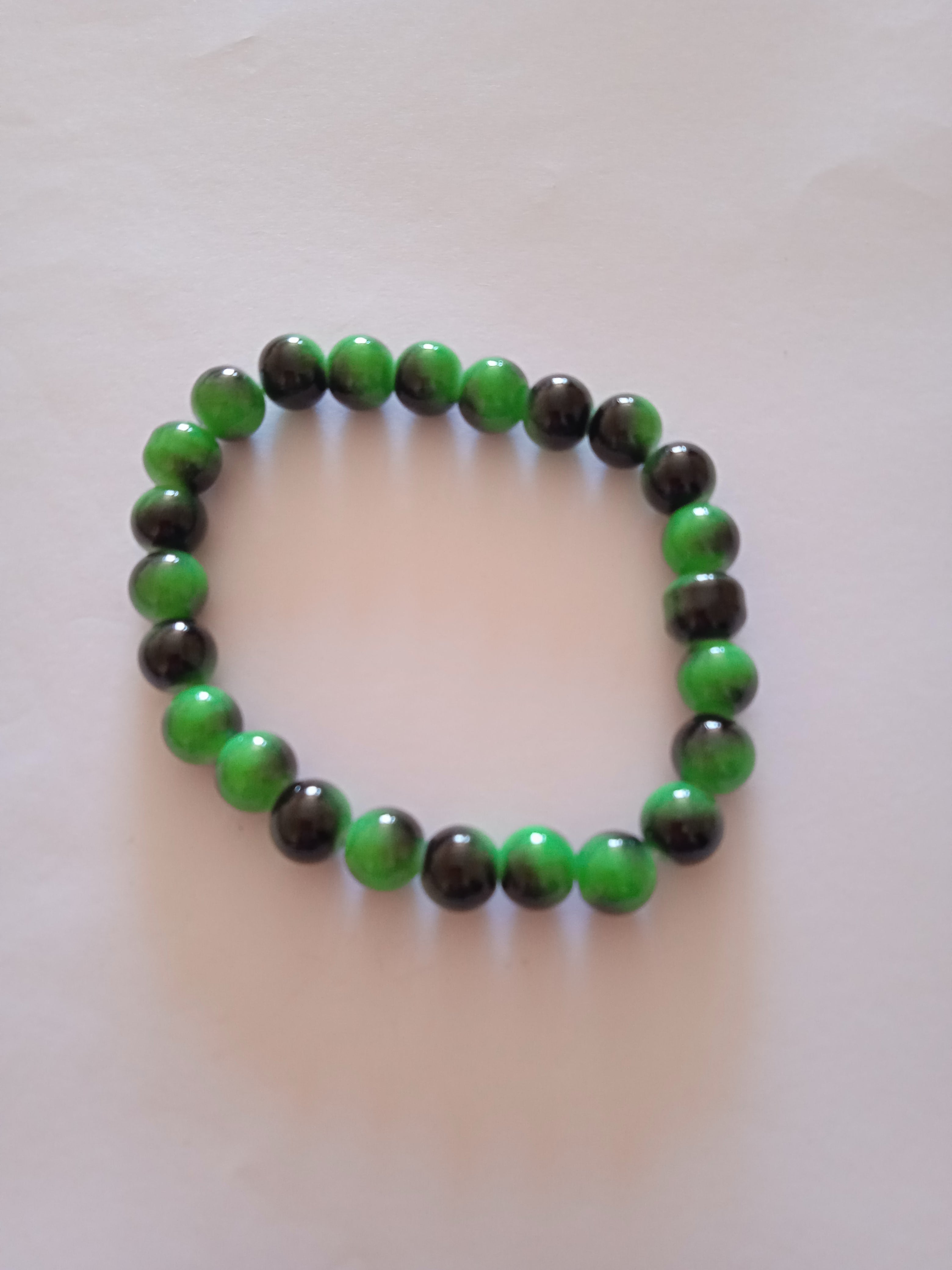 bracelet vert turquoise noir protection