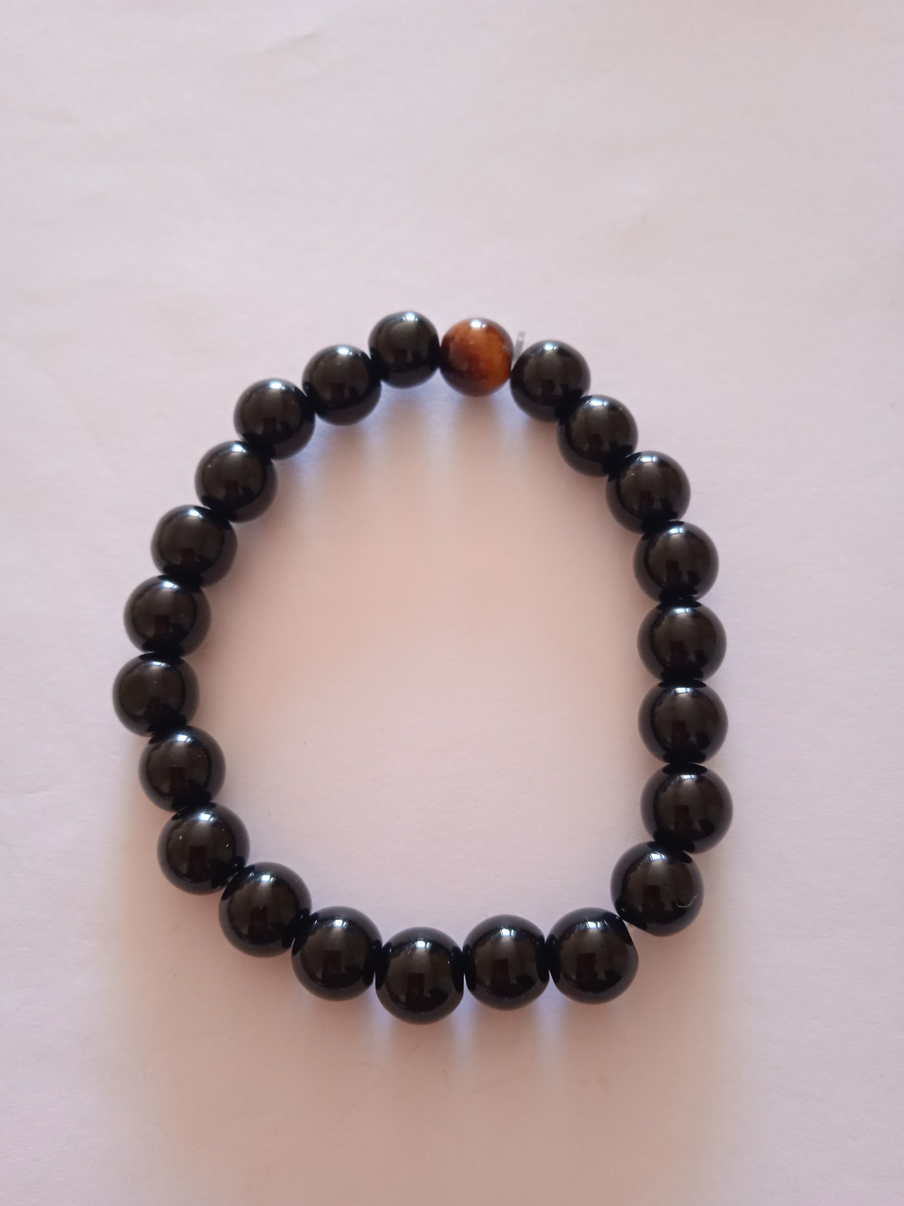 bracelet oeil de tigre  noir protection