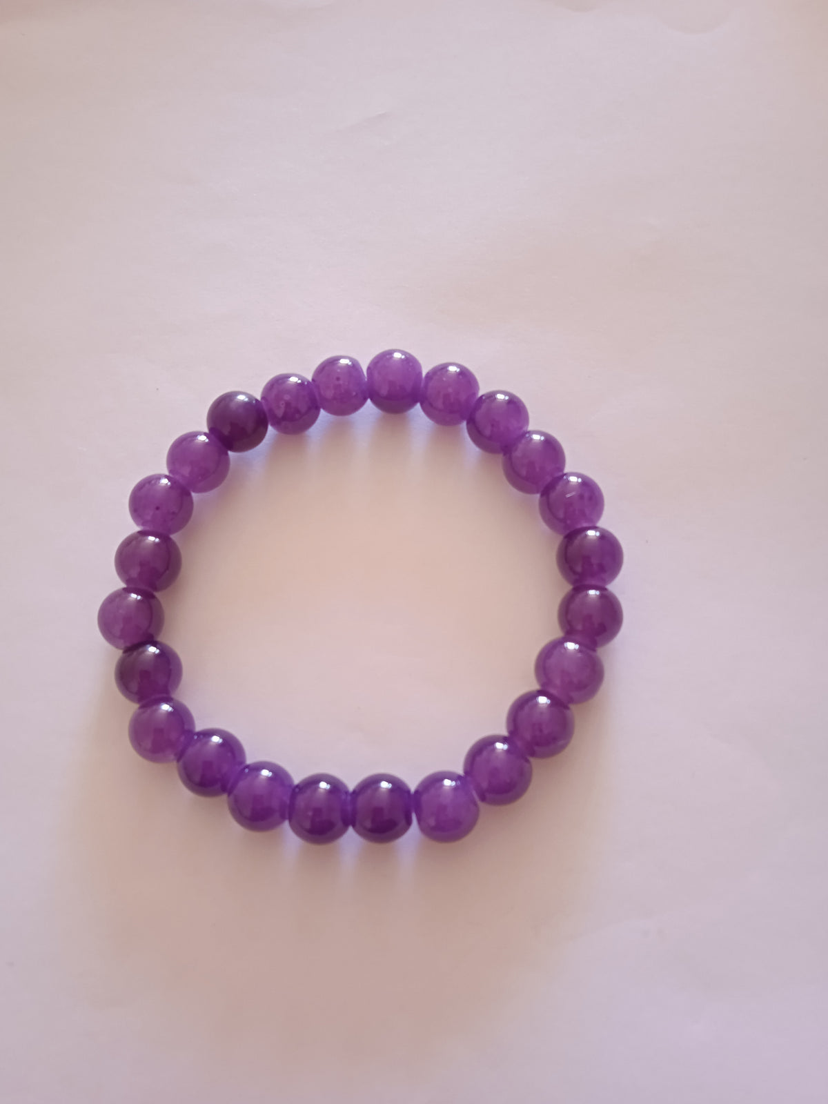 Bracelet Perles Violet Joviale – Joie Violette & Énergie Pétillante de la Femme Épanouie