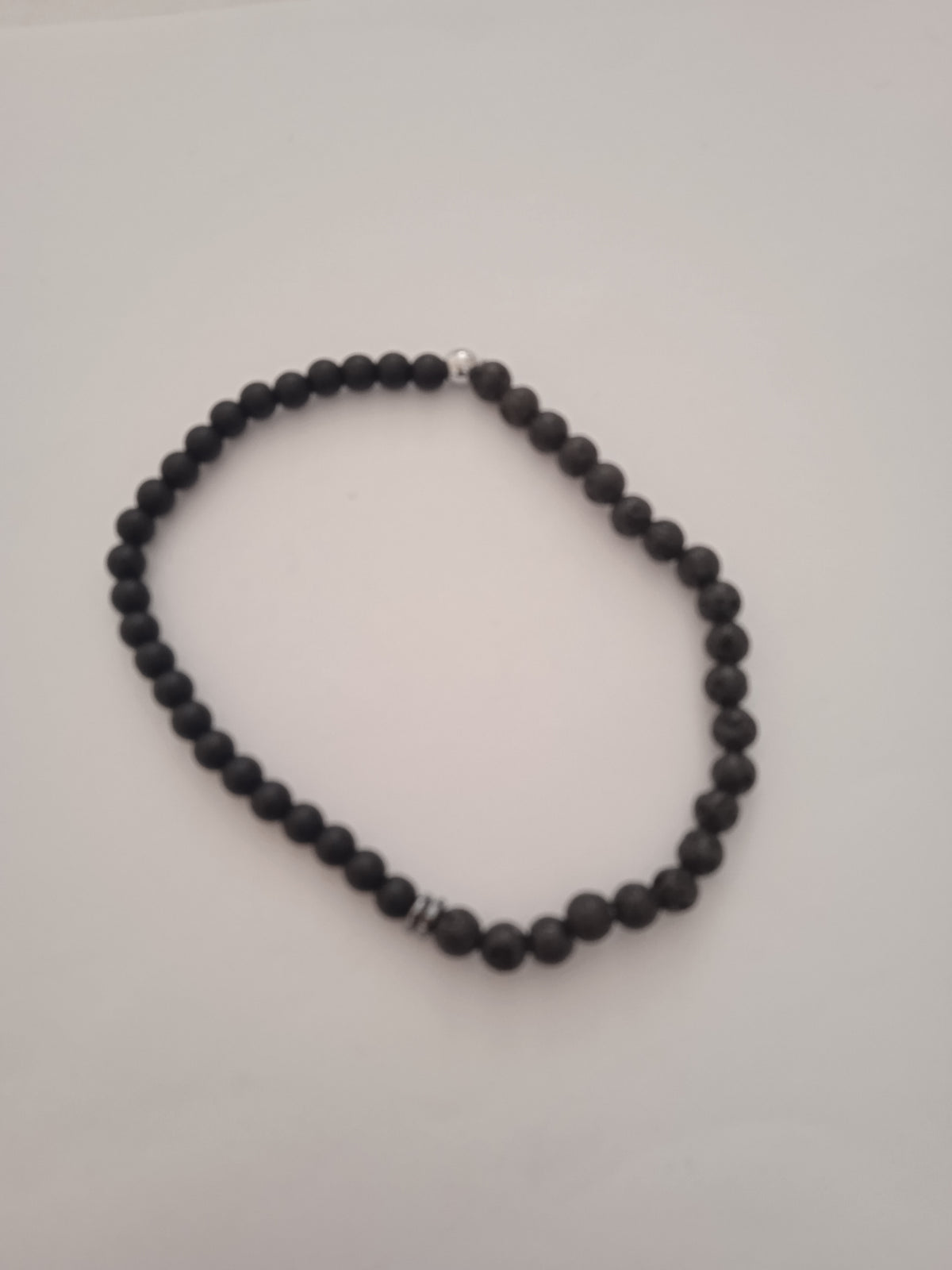 Bracelet Obsidienne Noire & Acier – Protection Puissante Pierre Naturelle Femme
