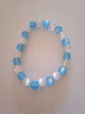 bracelet bleu & blanc simple