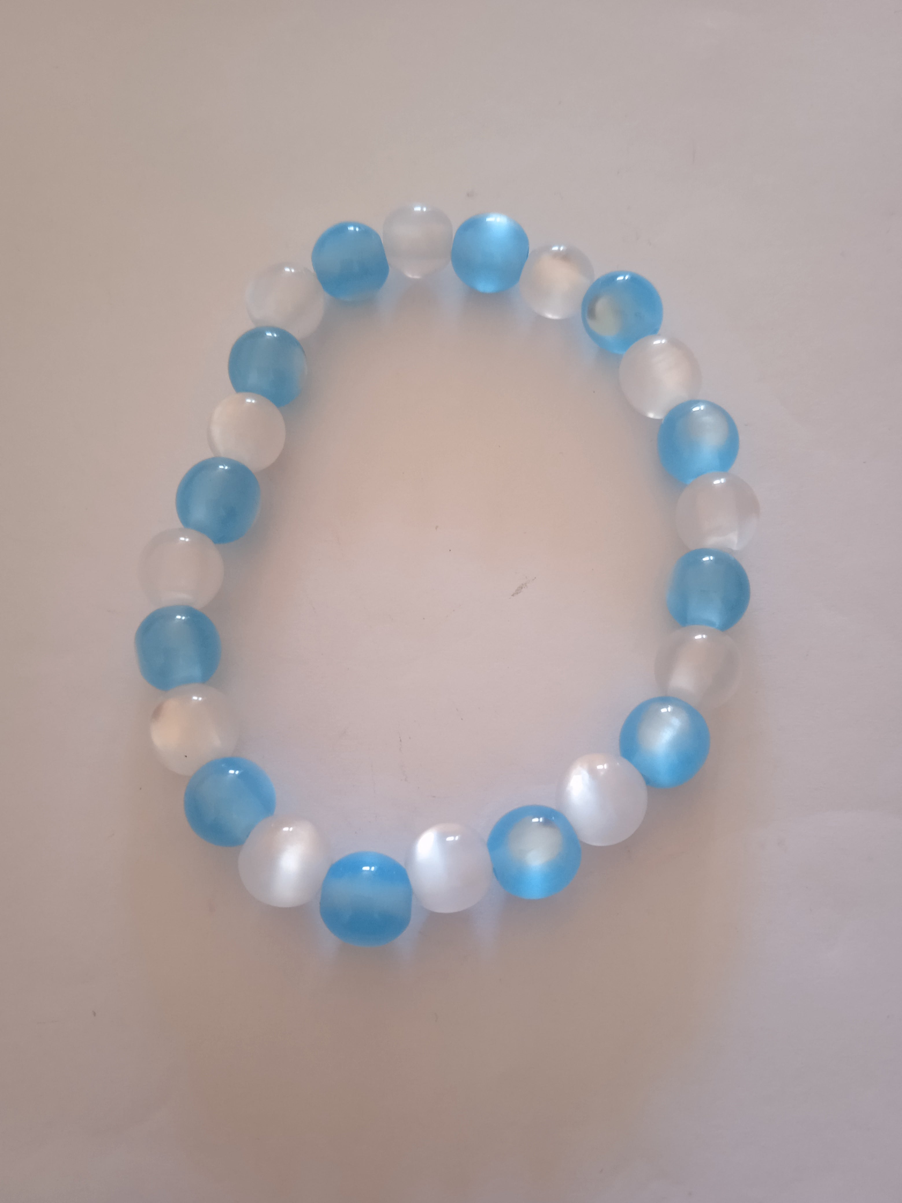 bracelet bleu & blanc simple