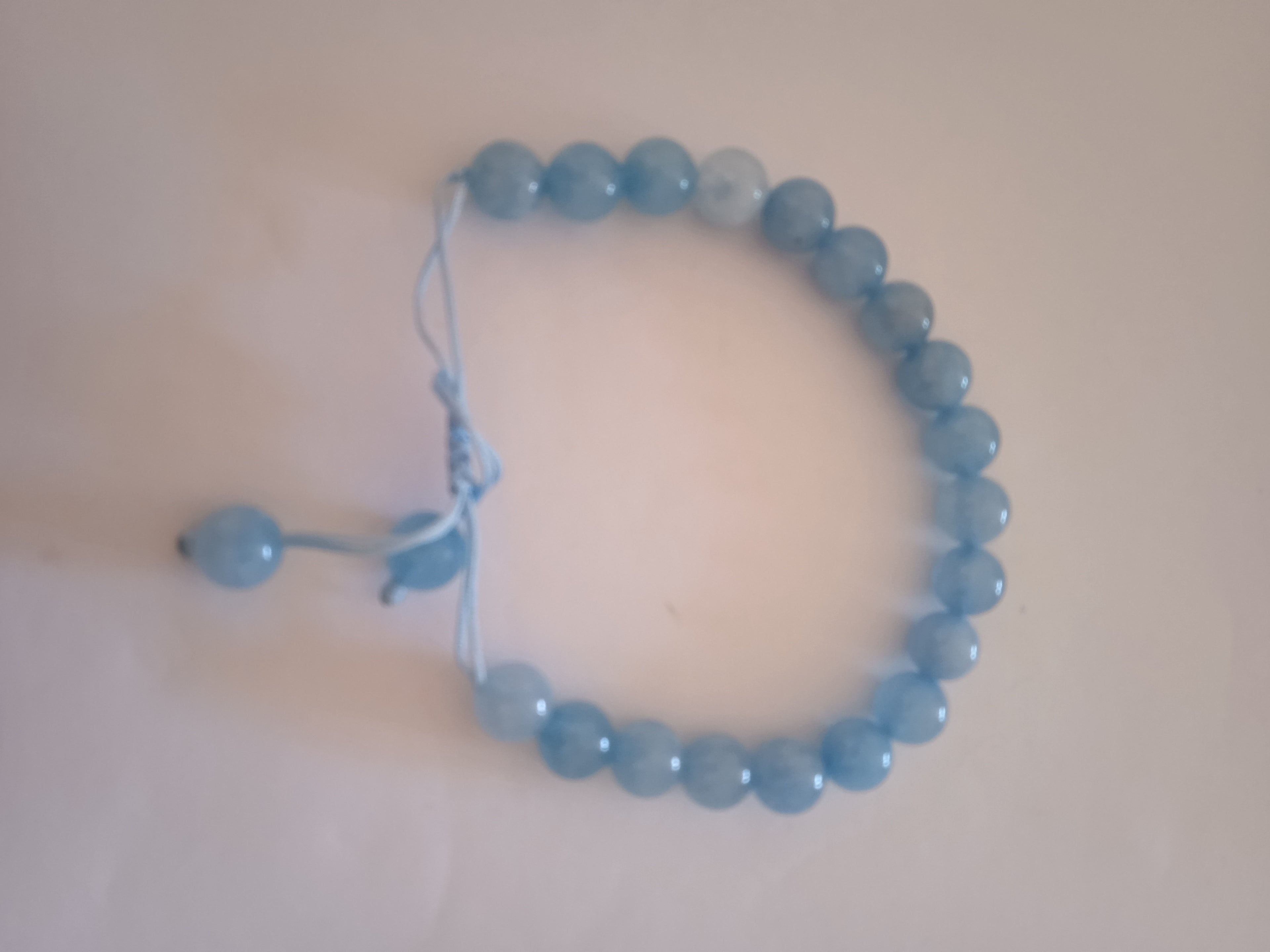 bracelet bleu & blanc ajustable malla protection