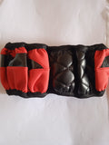 housses de volants rouge & noir cuir