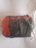 housses de volants rouge & noir cuir