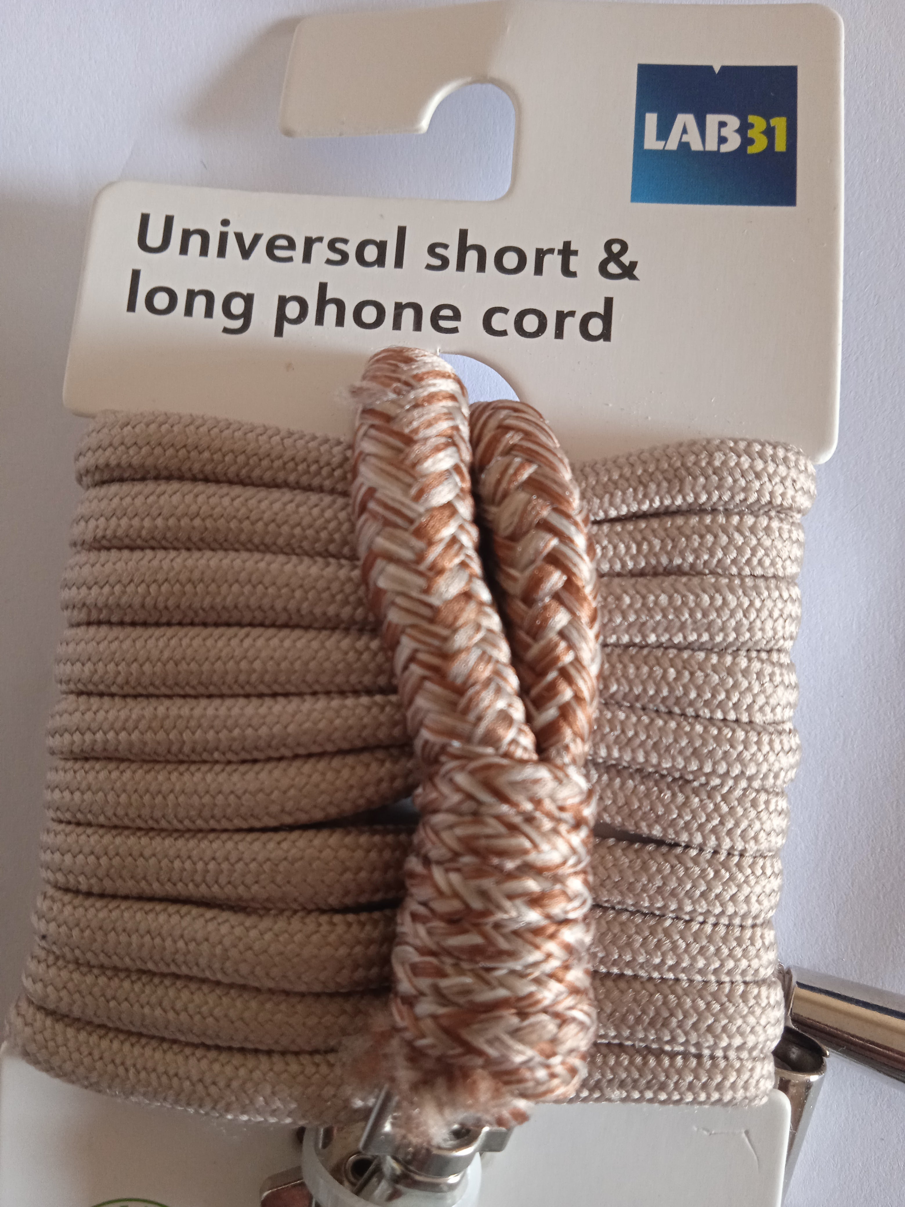 cordon et sangles pour téléphone portable beige