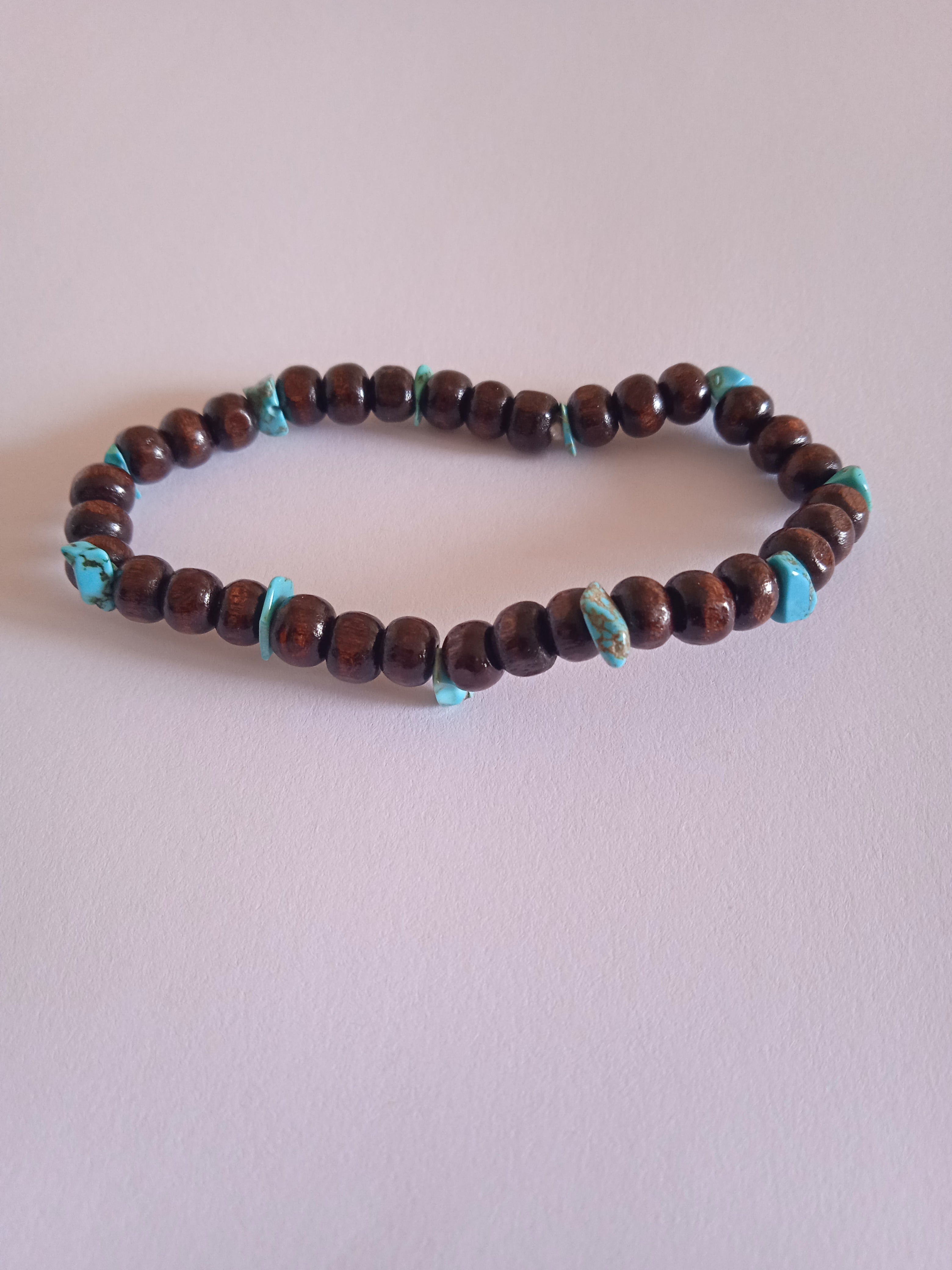 bracelet femme marron turquoise