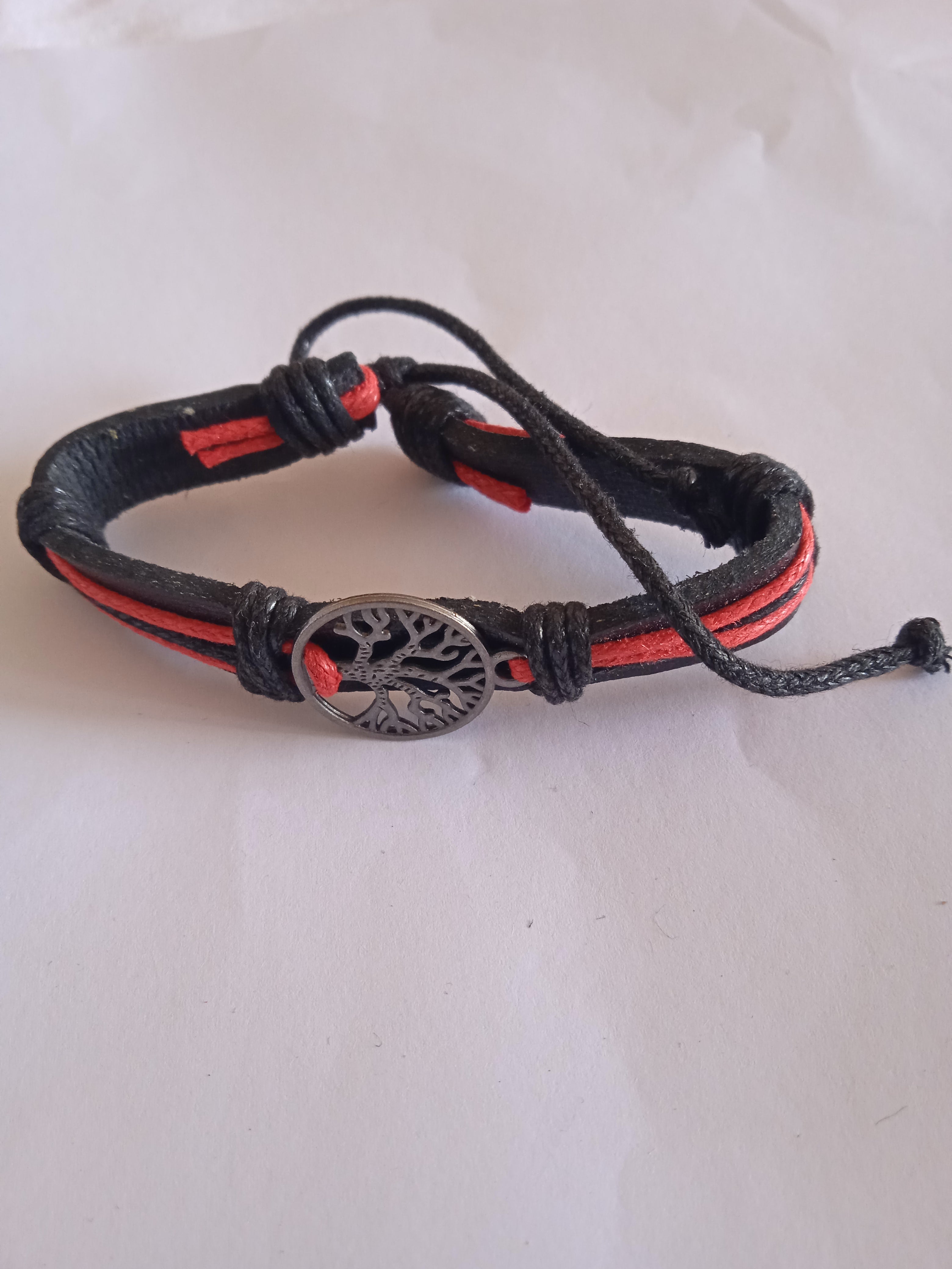 bracelet mixte ajustable acier arbre