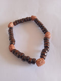 bracelet mixte marron bambou en bois