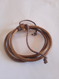 bracelet mixte marron ajustable