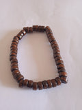 bracelet femme bois marron simple