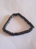 bracelet femme bois noir simple