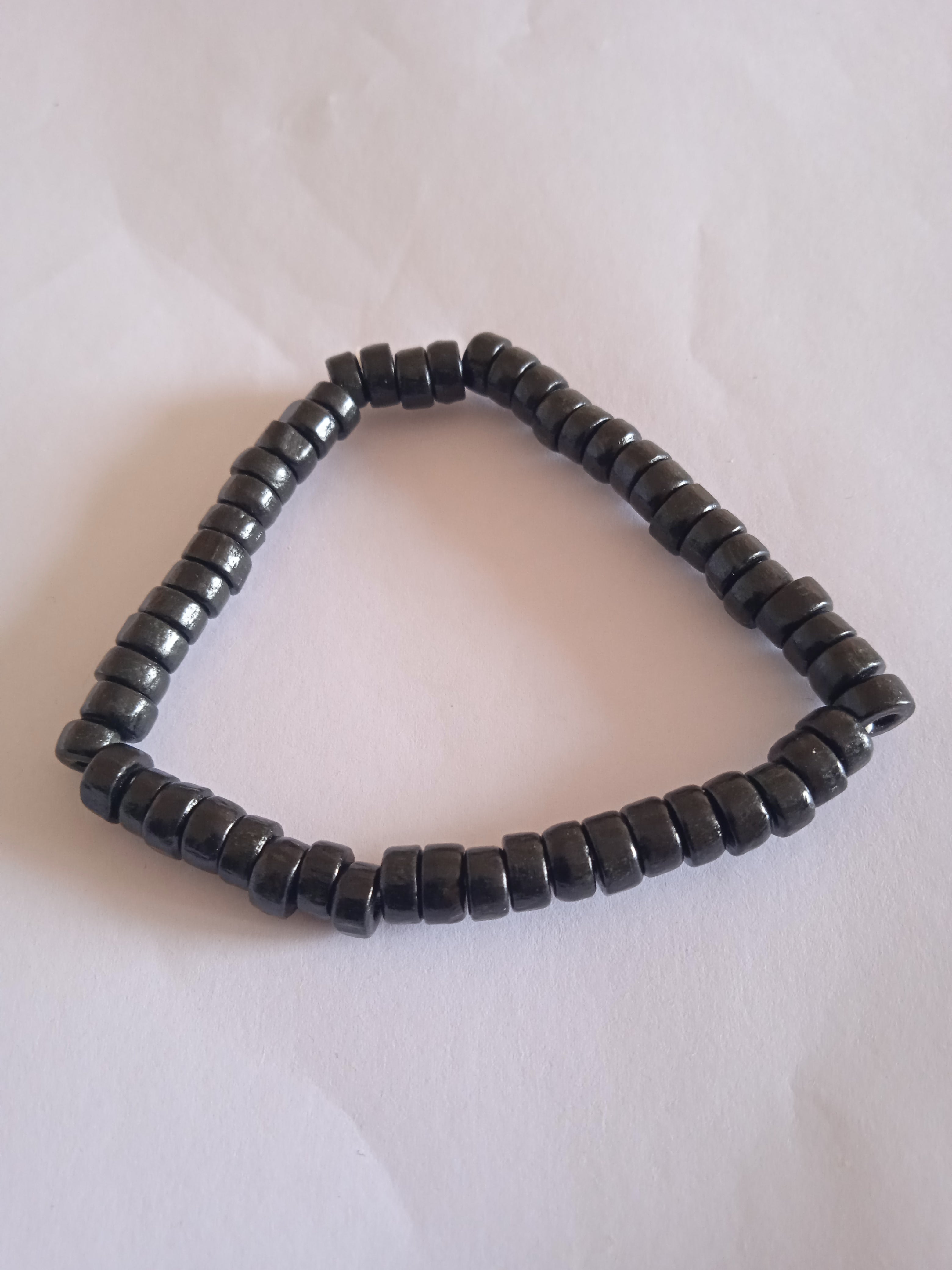 bracelet femme bois noir simple