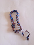 bracelet femme bleu foncé ajustable