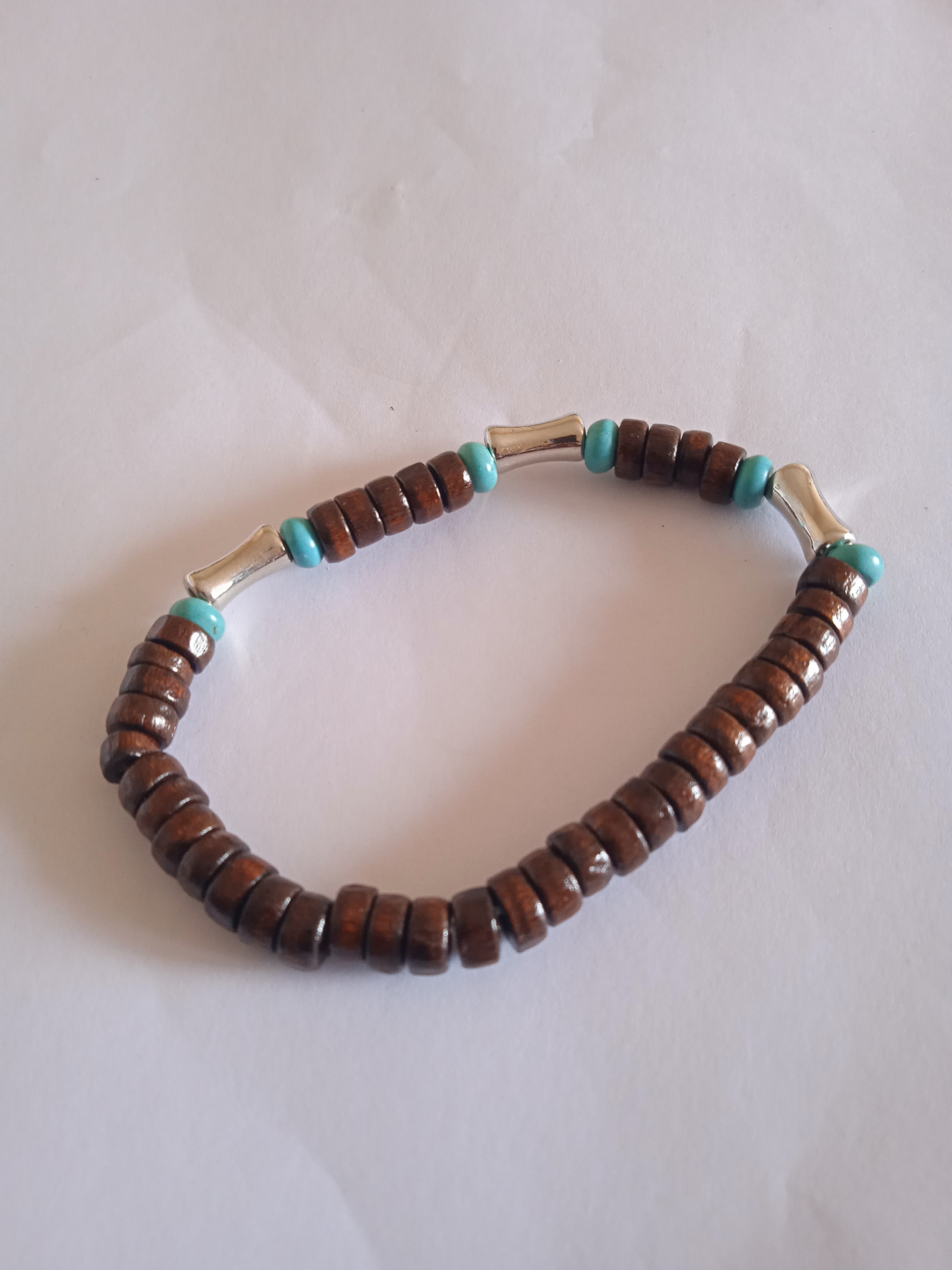 bracelet femme en bois marron