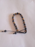 bracelet femme acier hématite ajustable
