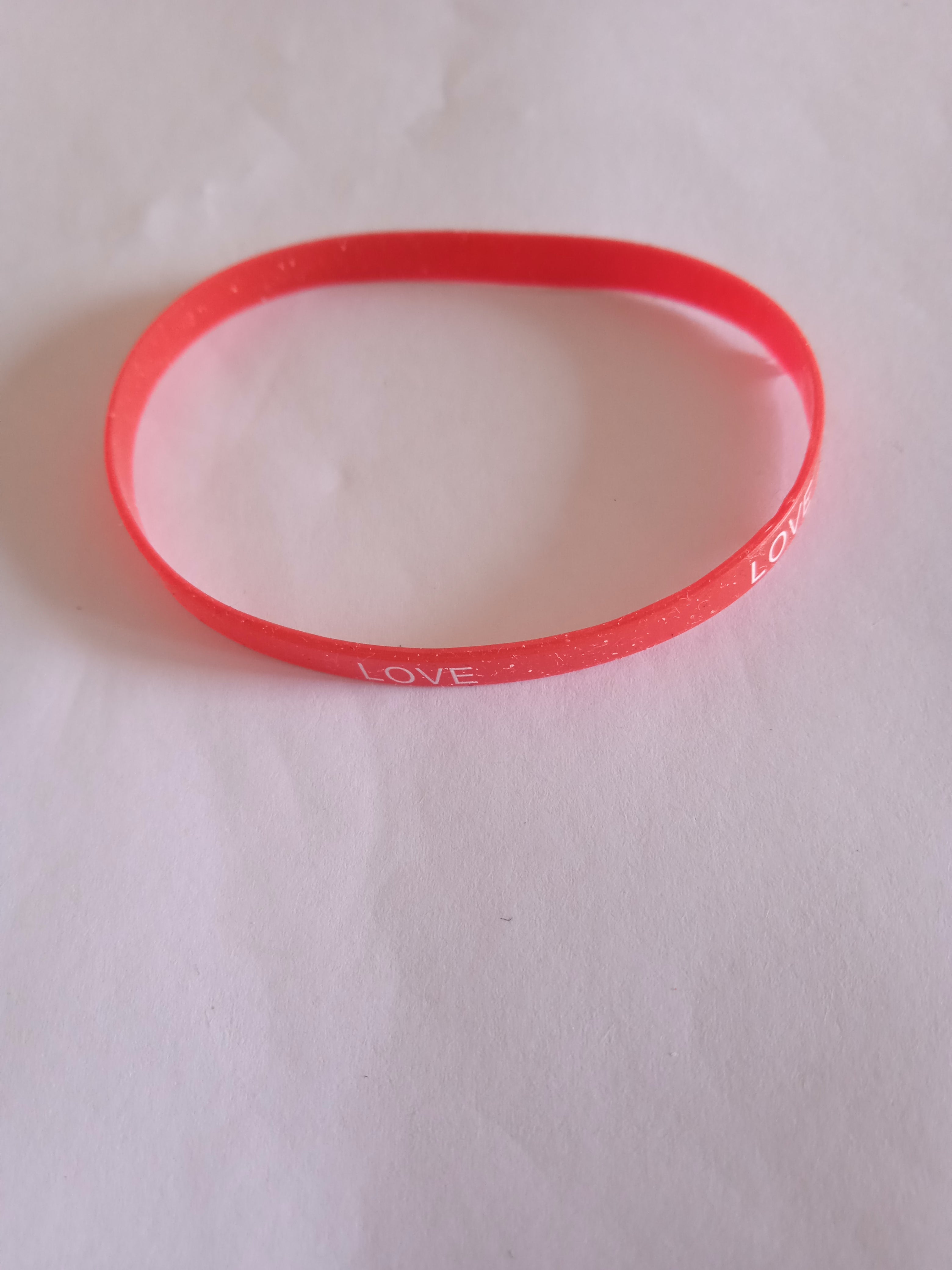 bracelet enfant mixte rouge love amical