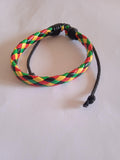 bracelet mixte jamaïcain cuir