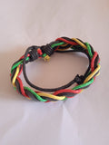 bracelet mixte lacet noir ajustable