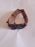 bracelet mixte tissu marron ajustable noir