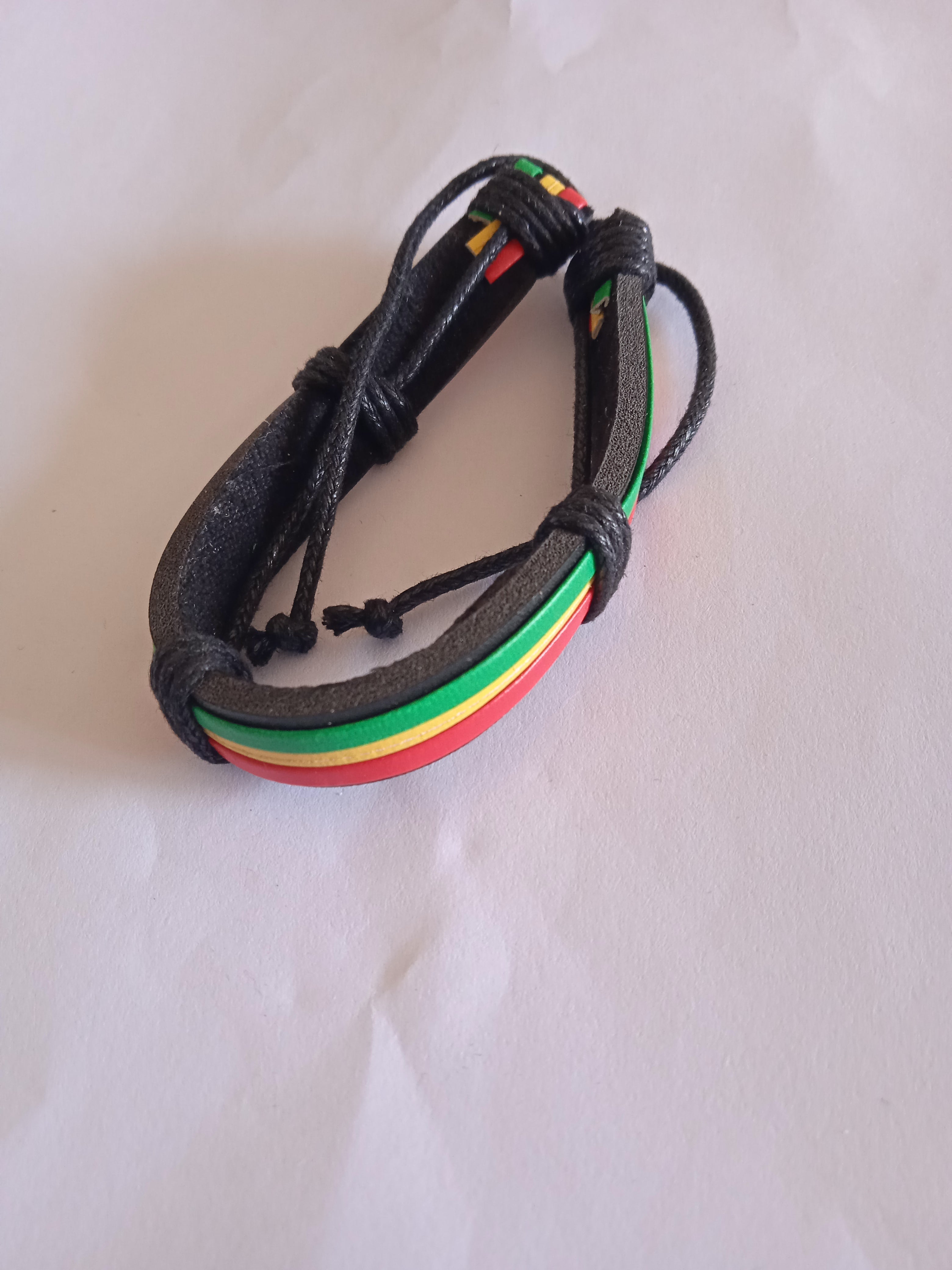 bracelet mixte ajustable jamaicain