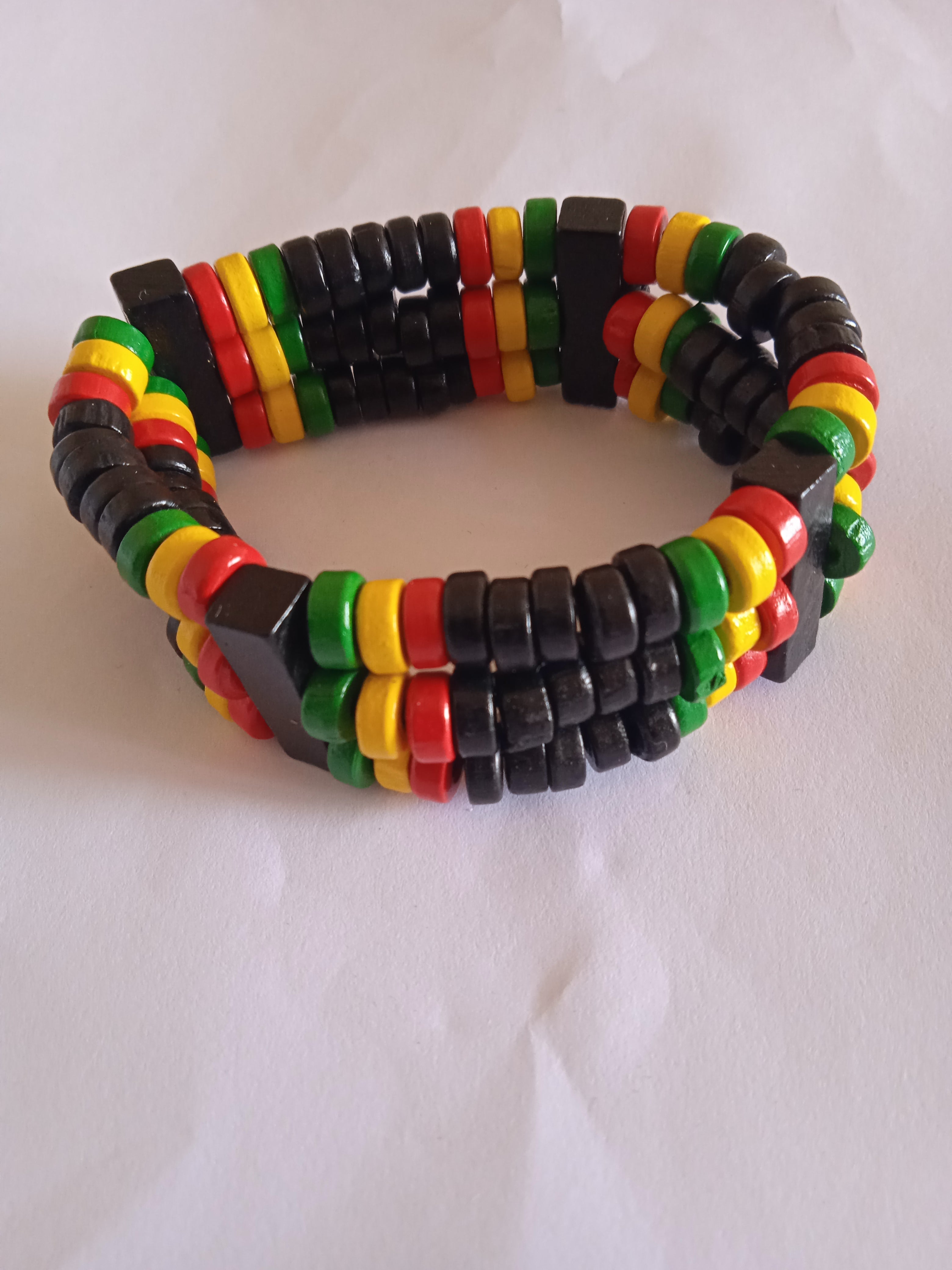 bracelet mixte jamaïcain multicolore