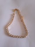 collier femme doré acier