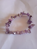 bracelet femme pierre violet  "seul"