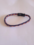 bracelet mixte multicolore noir acier