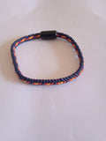bracelet mixte multicolore noir acier