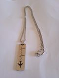 l'ensemble chaine pendentif homme acier tressé