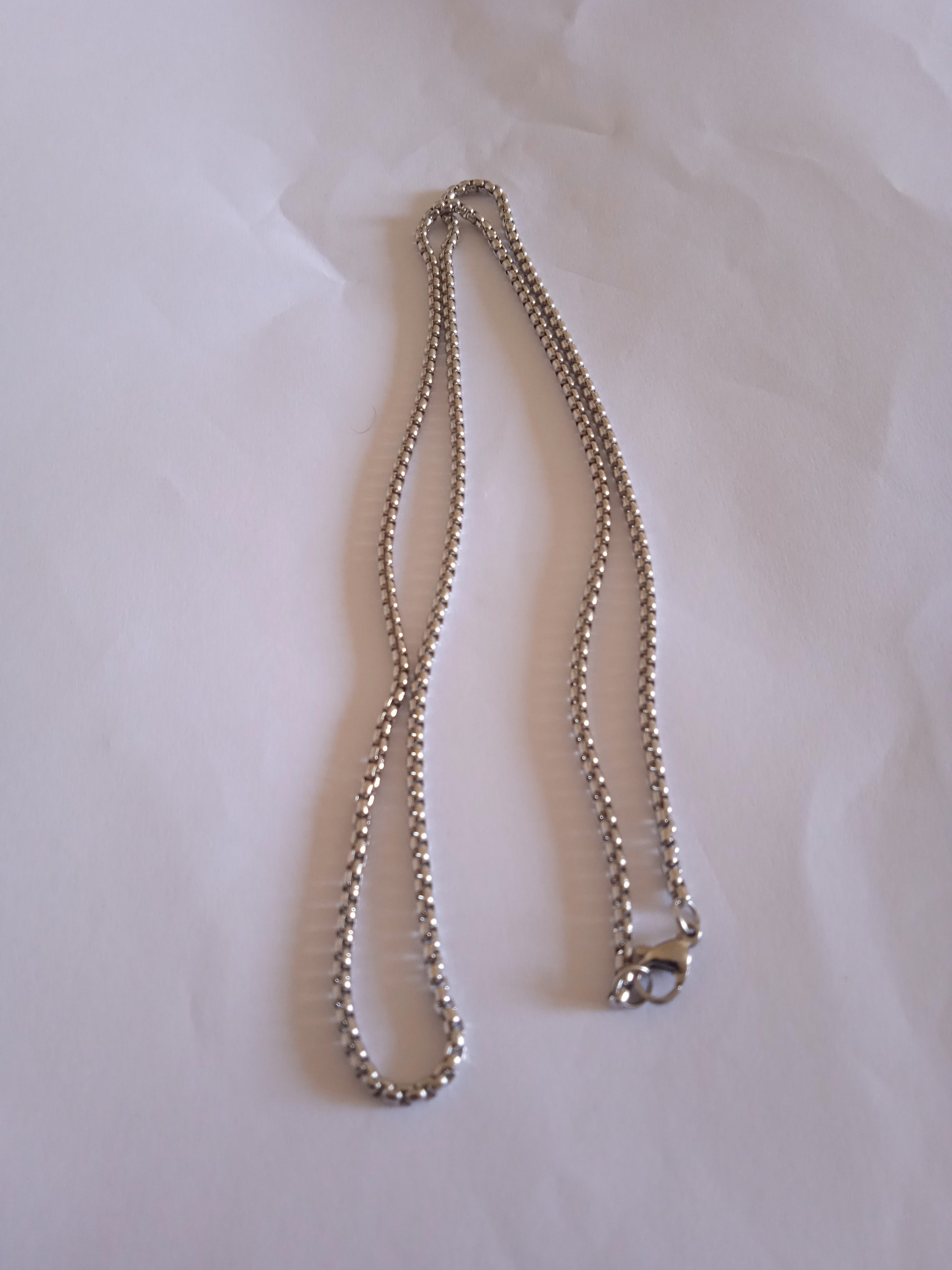 chaine homme simple acier