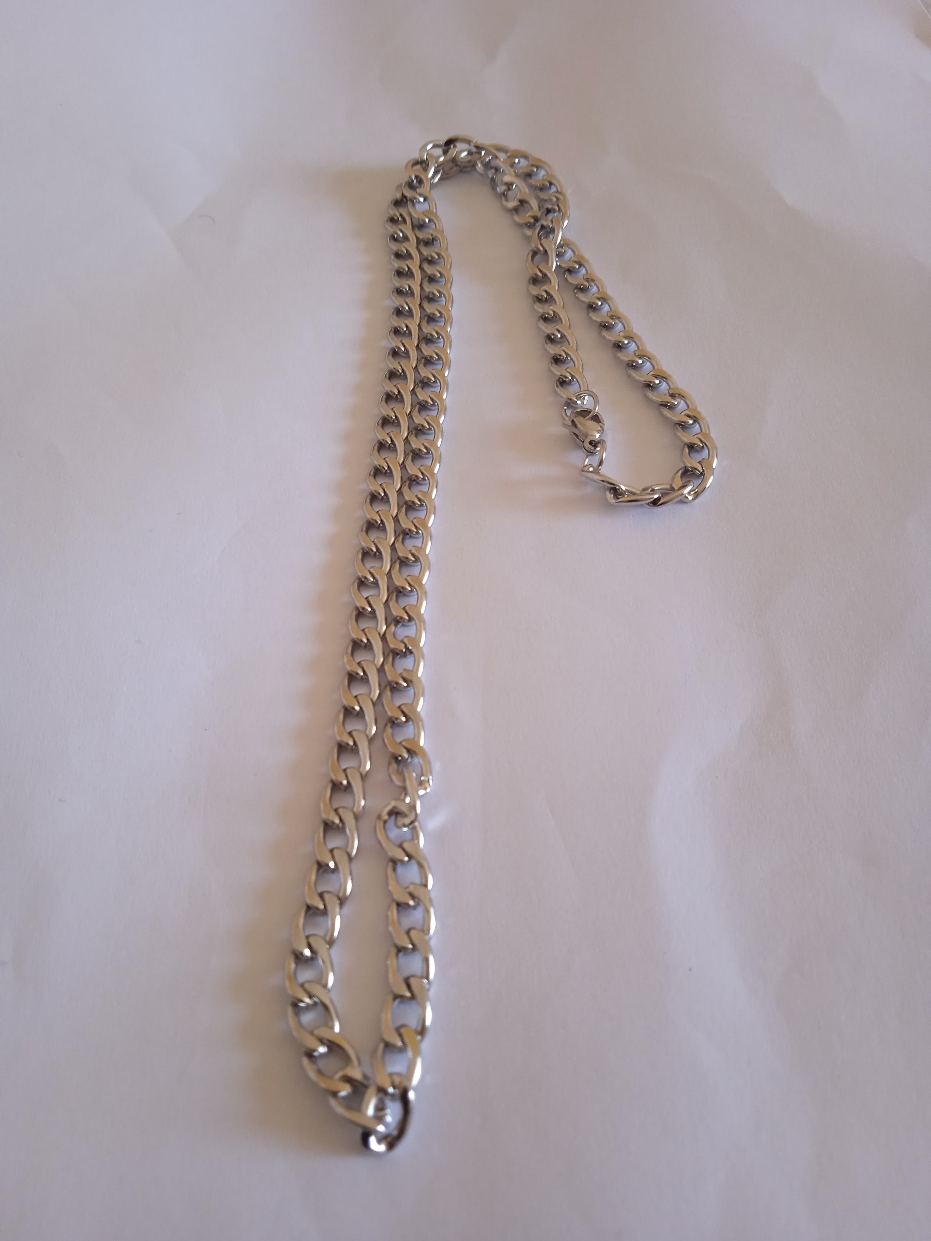 chaine homme simple acier