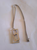 l'ensemble chaine + pendentif acier homme chic