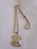l'ensemble chaine +pendentif n°"7" acier